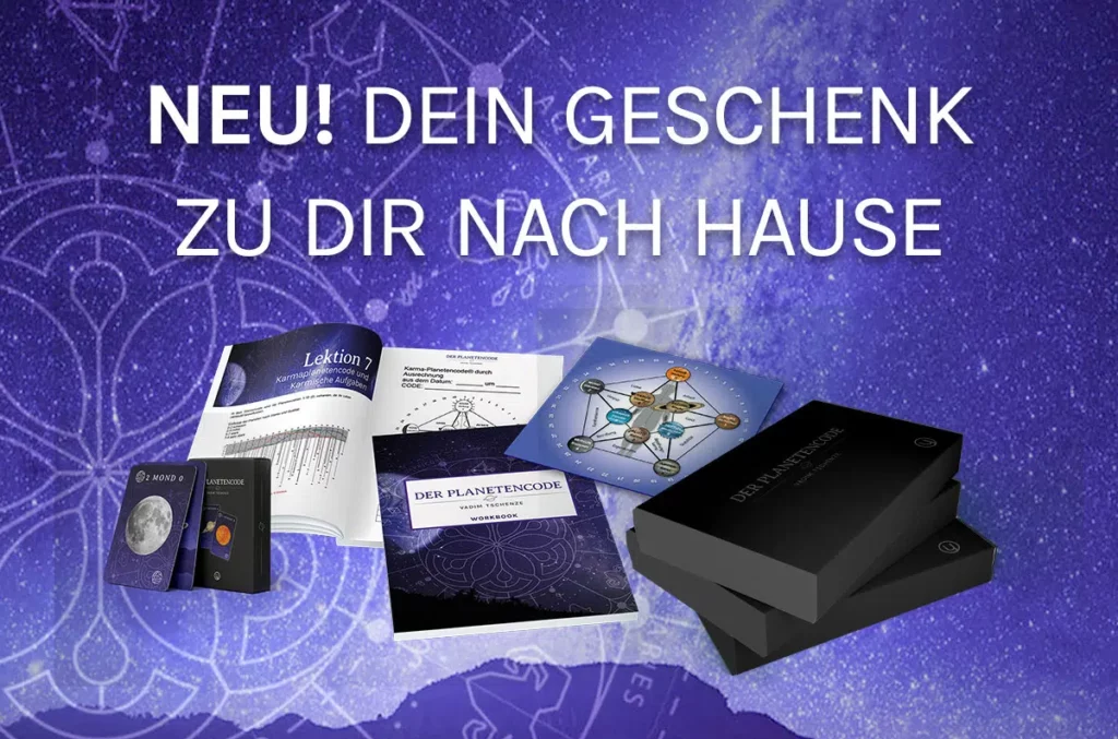 Planetencode Tafel, Kartenset und Buch